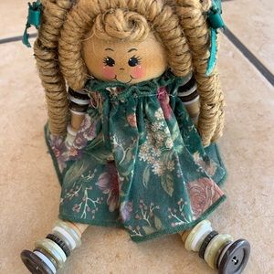 Handmade Button Doll